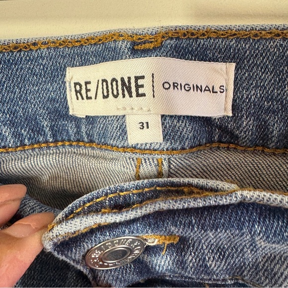 RE/DONE REVOLVE Blue High Rise Skinny Jeans Size 31 Women’s Vintage Style - Picture 5 of 13